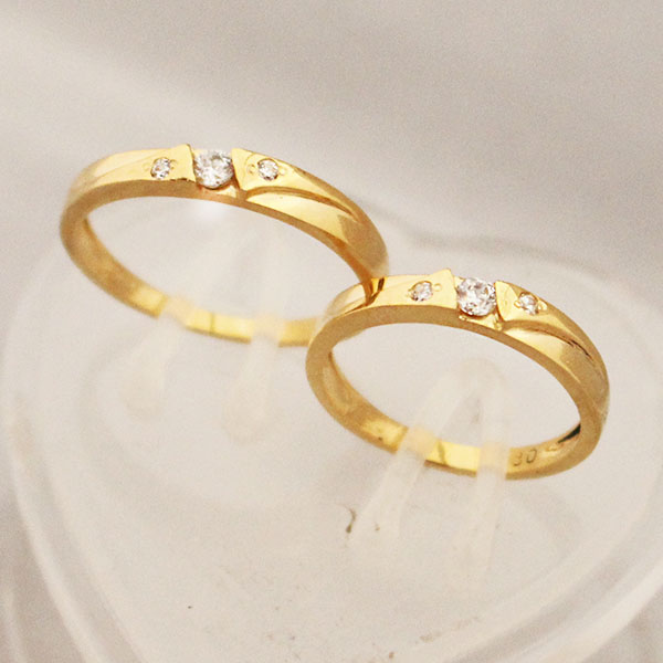 Cặp nhẫn cưới kim cương vàng trắng 14k pnj chung Đôi 00519-00515 | pnj .com.vn