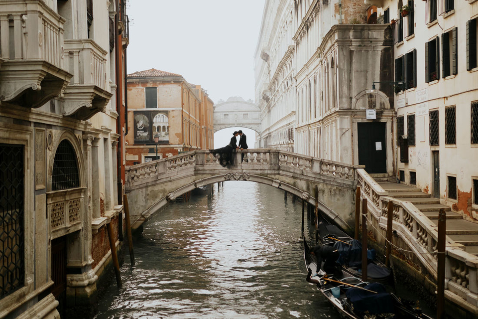 những bức ảnh cưới lãng mạn nhất thế giới Venice Ý