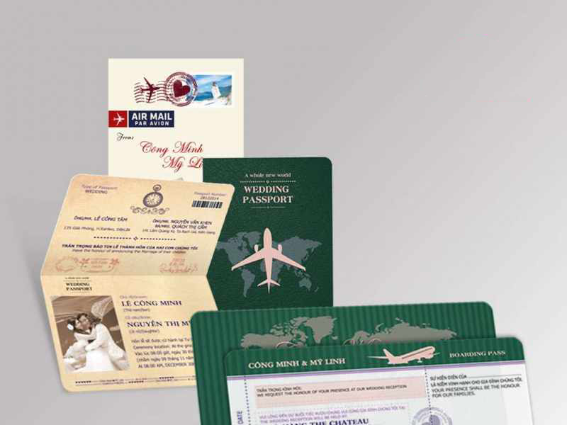Chi tiết 33 về mẫu thiệp cưới passport mới nhất  thdonghoadian